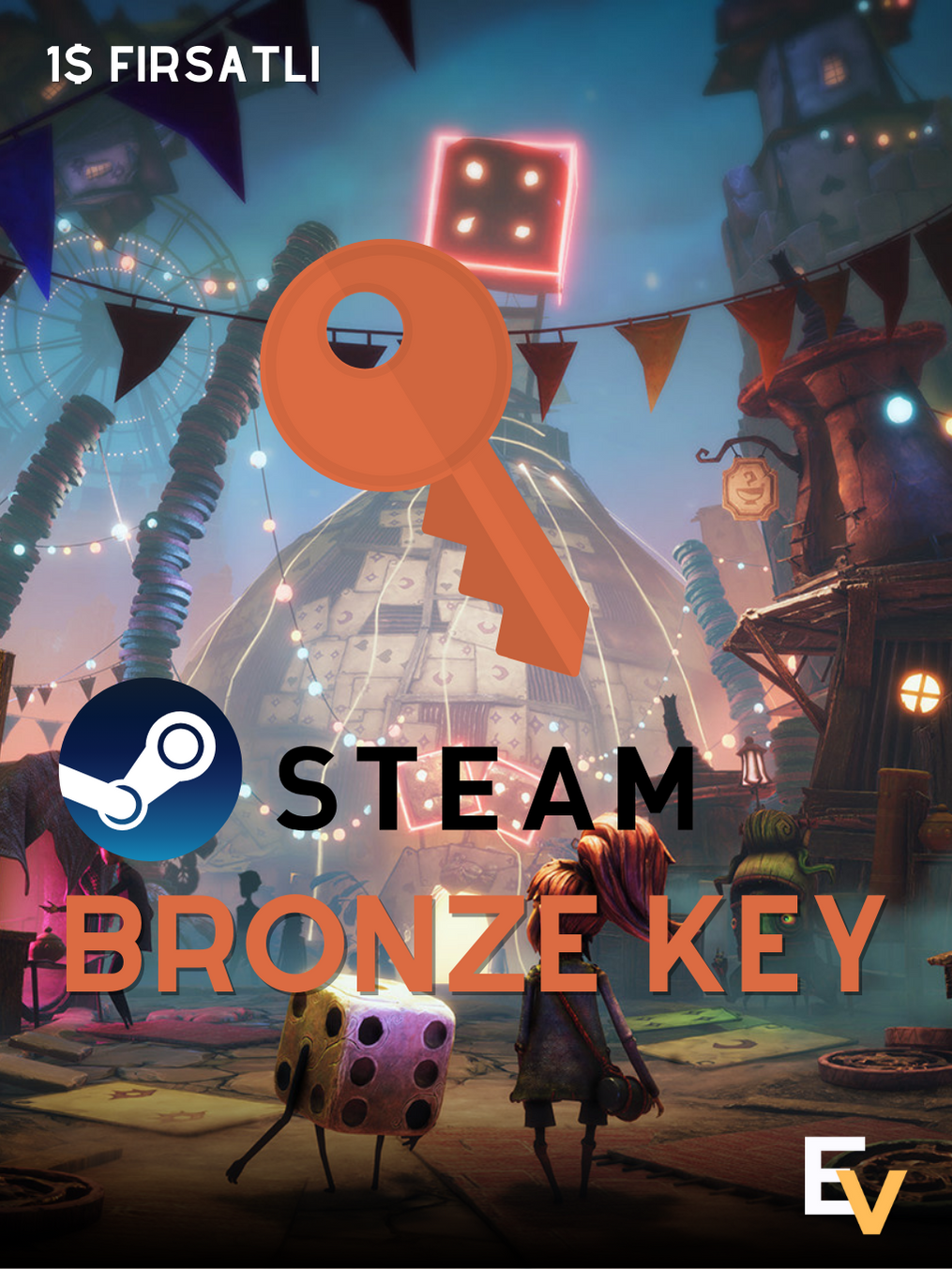 Steam Bronze Key